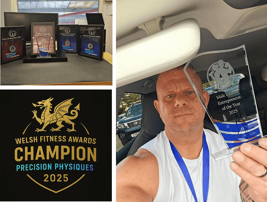 Group holding fitness awards