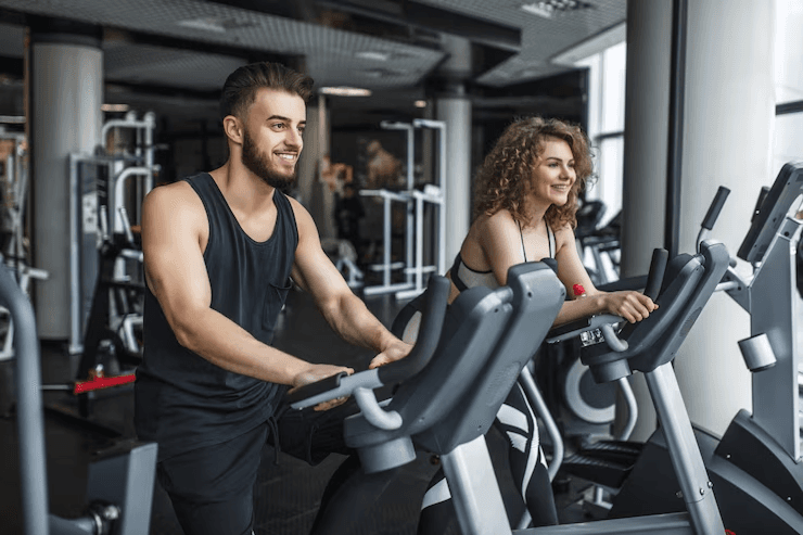 Client receiving guidance during a workout session
